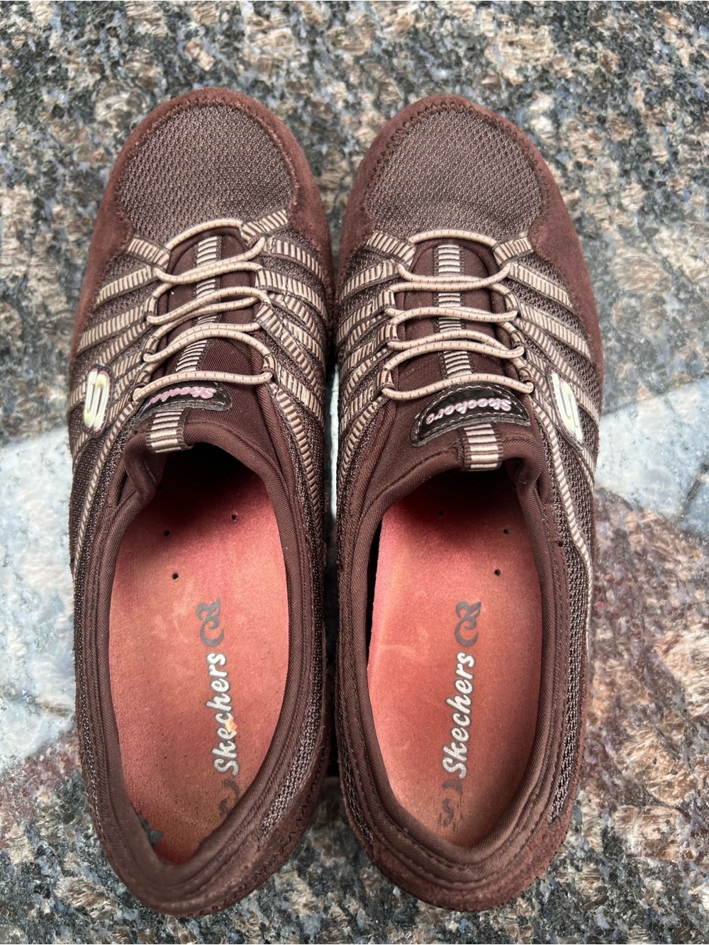 SKECHERS BIKERS WALKING SHOES SIZE 8.5 M in chestnut/pink